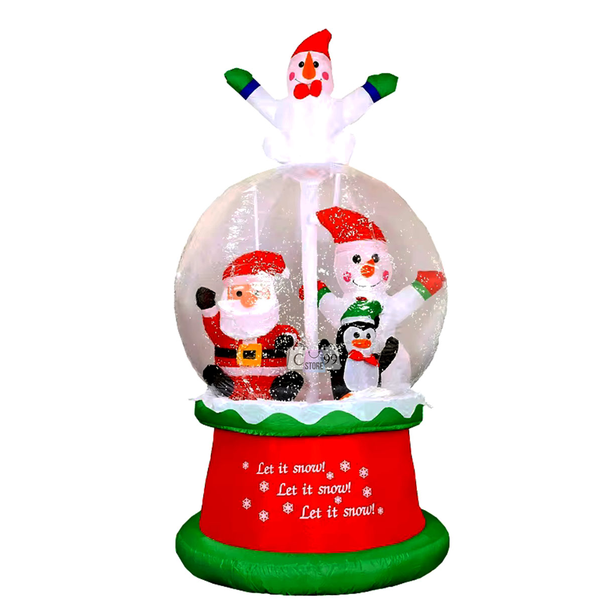 Muñeco De Navidad Inflable Papá Noel